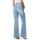 Schmal geschnittene Damen-Bootcut-Jeans mit Taschen 4