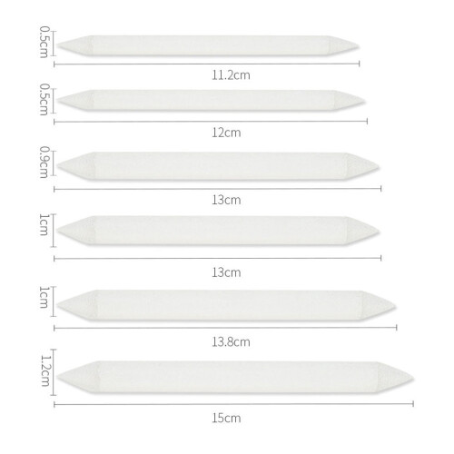 Blending Stumps Drawing Tools Metal White 18PCS Back to School 1