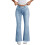 Schmal geschnittene Damen-Bootcut-Jeans mit Taschen 6
