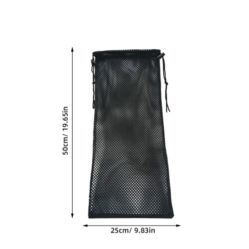 Diving Net Bag Black Nylon Snorkeling Mesh 2 pcs 1