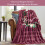 Plaid doux bordeaux 40x50 pouces 4