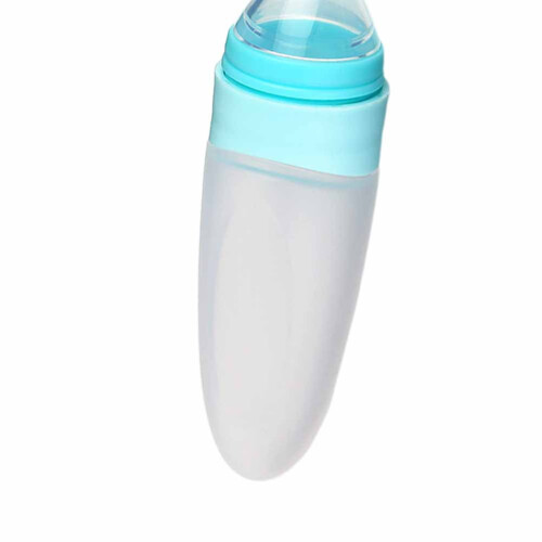 silicone dispensing bottle for food squeezing Blue 1Pcs 1