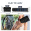 12W Portable Foldable Solar Panel Charger with Dual USB Waterproof for Camping 5
