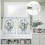 Easter Rabbit Kitchen Curtains and Valances Set Yellow 8