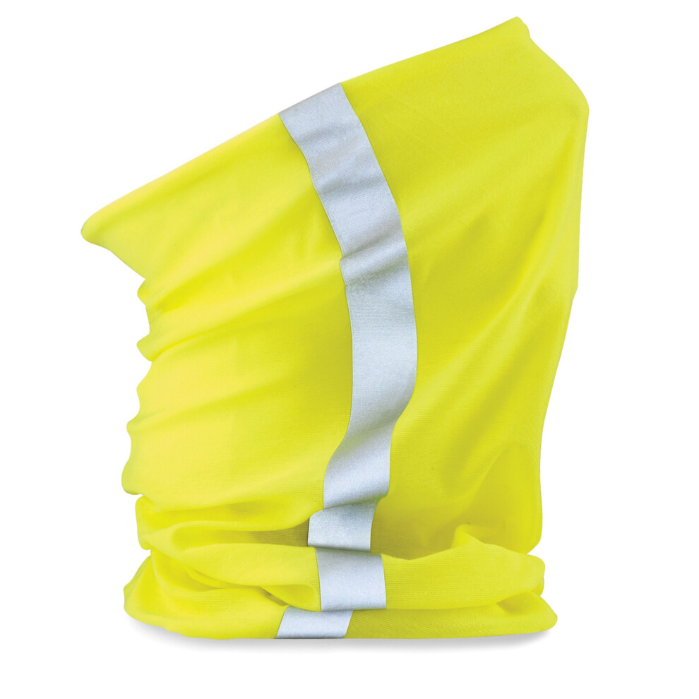 (One Size, Fluorescent Yellow) Beechfield Unisex Adult Morf Hi-Vis Neck Warmer 5063417909729