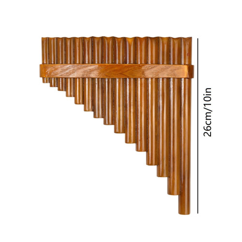 Bamboo Panpipe Woodwind Instrument 15 Pipes 2