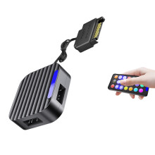 Contrôleur ARGB intelligent pour base de connexion SATA PC5V3Pin avec télécommandes à modes d'éclairage multiples