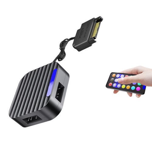 Intelligent ARGB Controller for PC 5V 3Pin Satas Connection Base Featuring MultiLighting Mode Remote Controls