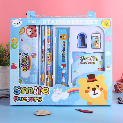 Student Stationery Set with Pencil Case, Pencils, Ruler, 2