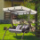 Beige outdoor swing canopy replacement top 1 piece 3