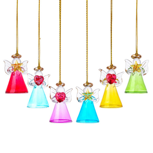 Crystal Angel Pendant Hanging Decoration Red 1 Piece 1