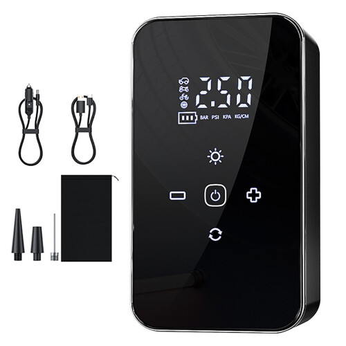 Car Air Pump Car Wireless Multi-function Tire Air Pump Inflator Home Storage-black 1