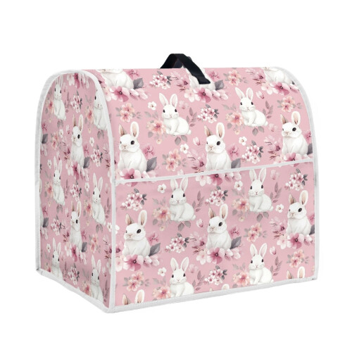 Rabbit Flower Pink Kitchen Stand Dust Cover 6-8 Qt 2
