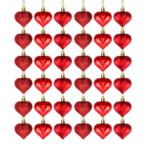 Heart-Shaped Red Rose Wreath for Front Door 1 Pack