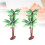 Palm Model Tree PP Material Multi-Color 14cm 3