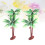 Palm Model Tree PP Material Multi-Color 14cm 6
