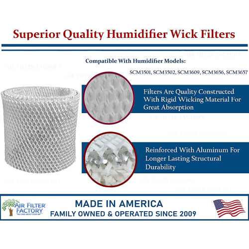 Humidifier Filter Replacement for Sunbeam Models SCM3501 1