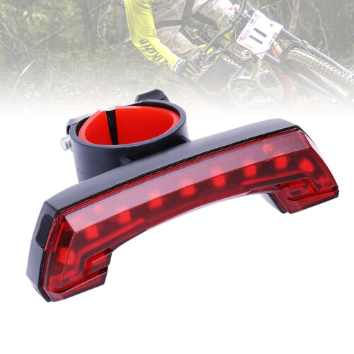 Mountain Bike Taillight Waterproof USB Charging Black 2