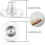 Rubber Earring Backs Clear 200pcs 3