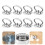 8pcs Lid Button Pot Holder Knob Stainless Steel 10