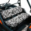 UTV Front Seat Covers Universal 2-Pack Black Gray Terrazzo 2
