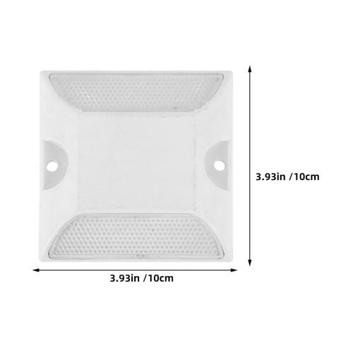 Reflective Driveway Markers White Plastic 4 pcs 1