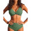 Bikini da donna a due pezzi con scollo a V e blocchi di colore 5