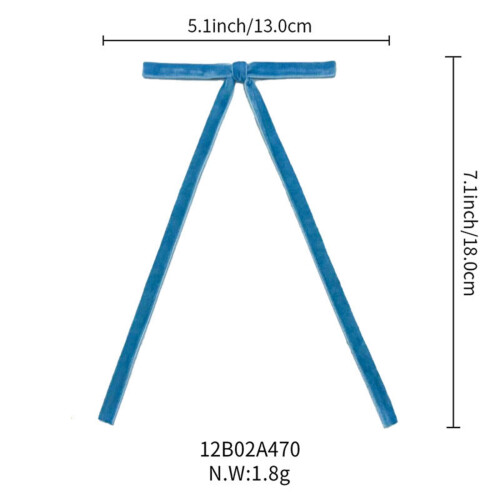 Samt-Weihnachtskranzschleife, 5 x 7 Zoll, 25 Stück 2