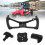 Black Go Kart Steering Wheel H-Style 350mm 5