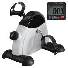 Mini Exercise Bike for Home Rehabilitation, 120KG Max, Electronic Display & Instep Strap