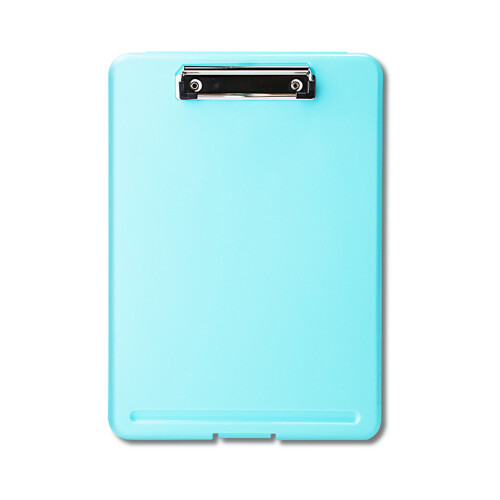 Green Plastic Clip Board, Space Saving Stationery for Test & Documents 1