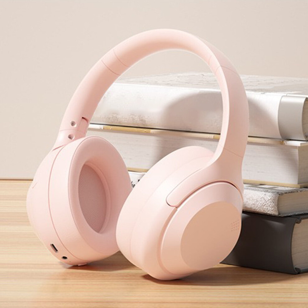 Aurorax Over-Ear Wireless Gaming Headphones, Anc Bluetooth With Mic, Usb Charging, Foldable & Sweat Resistant (Pink) Pink 9159796987383