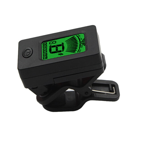 ROCKROK Gitarrstämapparat Clip-On, Digital Gitarrstämapparat med LCD-skärm för Gitarr, Bas