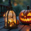 Lanterna LED de Halloween – Luminária suspensa gótica com 7