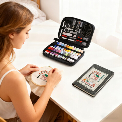Embroidery Stitch Book Kit with Toolkit and Tutorial 1-Piece 2