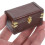 Mini House Suitcase Miniature Luggage Vintage Suitcases Brown 4