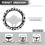 Cow Print Steering Wheel Cover 15 Inch 6