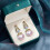 Women's Bow-Shaped Sparkly Huggie Dangle Earrings 3