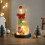 Mini árvore de Natal com luzes e efeito de neve para mesa 3