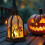 Lanterna LED di Halloween – Luce gotica sospesa con 7