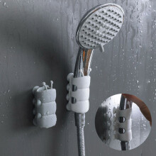 AuroraX Wall Mount Shower Head Holder (2 Pcs), Adjustable 360 Swivel, Suction Cup, Detachable, Easy Install – Compatible with Hand Held