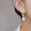 Women's Bow-Shaped Sparkly Huggie Dangle Earrings 5