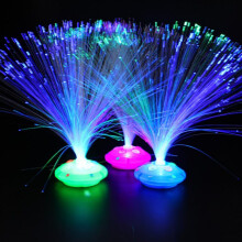 XiYing Glasfaser-Blumenlampe mit 8 Farbwechselmodi, automatischen Blinklichteffekten für die Heimdekoration, 35–40 cm Durchmesser, 1 Stück