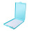 Green Plastic Clip Board, Space Saving Stationery for Test & Documents 12