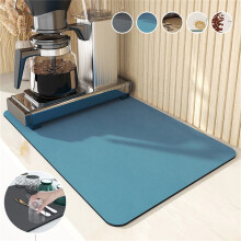 Saugfähige Matte 30x40cm PVC-Gummi Super saugfähig Abtropfmatte ohne Waschen Küchenspüle für Geschirr, Tassen und Badezimmerarmatur (1 Stück)