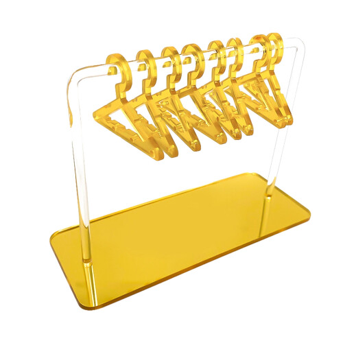 Ohrringständer mit Mini-Kleiderbügeln, Acryl-Ohrringdisplay mit 8 Kleiderbügeln 1