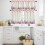 Easter Kitchen Curtains and Valances Set Spring Floral 3