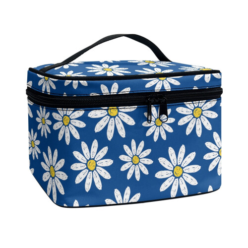 Make-uptasje, draagbare cosmetica-organizer met madeliefjesdesign 1