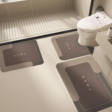 3-Pc Bathroom Rug Set: Super Absorbent, Quick-Dry, Non-Slip, Machine Washable – Compatible with Home & Hotel