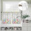 Kitchen Curtains and Valances Set Spring Floral Light Grey 8